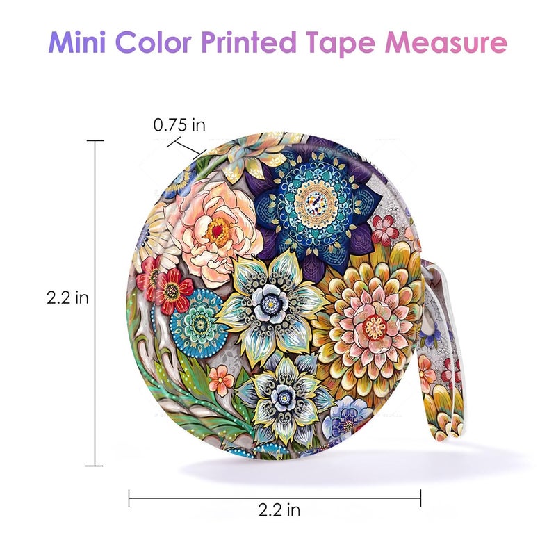 Gerkia Sewing Tape Measure，Colour Printed Small Retractable Soft Measuring Tape for Tailor Cloth Fabric Body Measurements. - Image 2